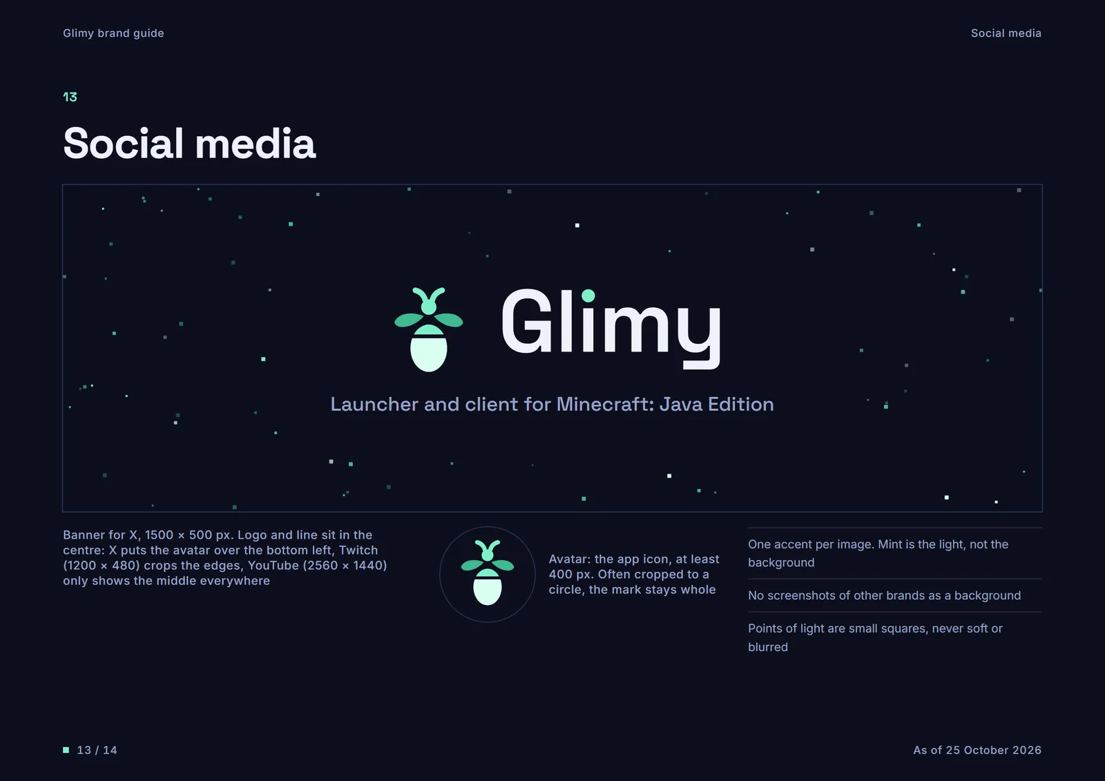 Page 13: Social media